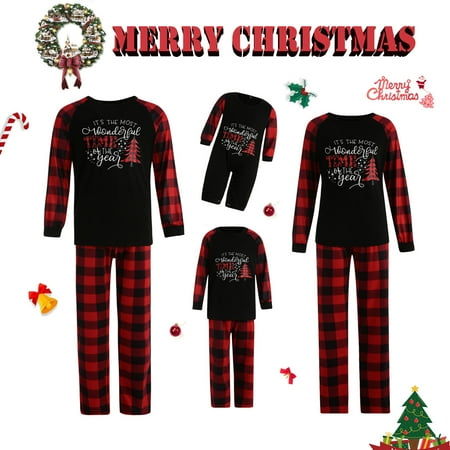 Christmas Family Matching Pajamas Sets Plaid Tree Print Sleepwear Holiday Xmas Loungewear Jammies Pjs For Adult Kids Baby
Christmas Family Matching Pajamas Sets Plaid Tree Print Sleepwear Holiday Xmas Loungewear Jammies Pjs For Adult Kids Baby