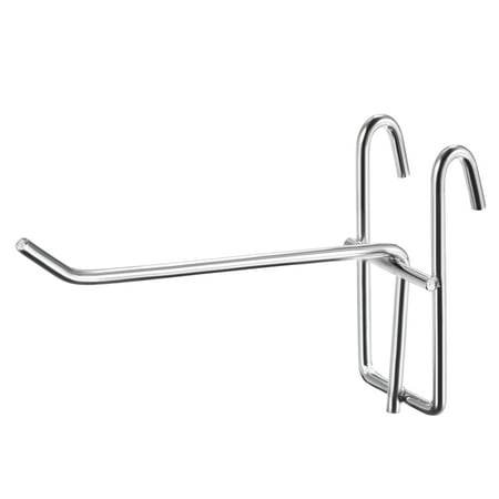 Uxcell 4 Inch Store Garage Storage Grid Wall Display Hooks Silver 4 Count