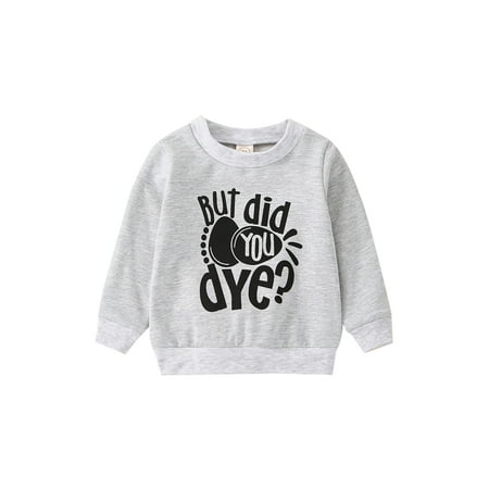 Nokpsedcb infant Baby Girl Boy Long Sleeve Sweatshirt with Letter Print Round Neck Casual Loose Version Spring Clothing Grey A 6-12 Months
Nokpsedcb infant Baby Girl Boy Long Sleeve Sweatshirt with Letter Print Round Neck Casual Loose Version Spring Clothing Grey A 6-12 Months