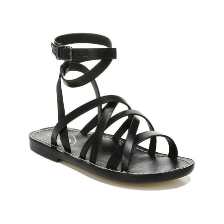Sam Edelman Womens Meriai Leather Strappy Slide Sandals