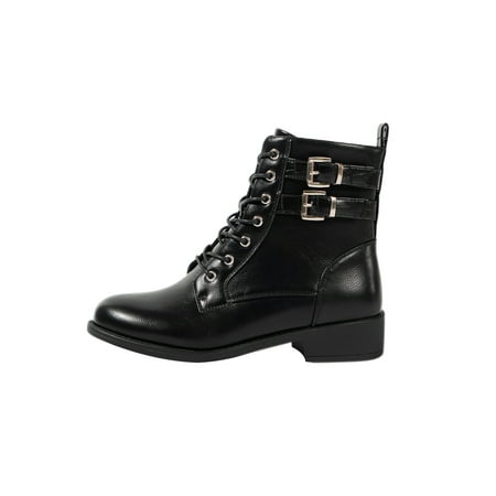 Gomelly Womens Comfort Combat Boot Waterproof Side Zip Walking Outdoor Non-Slip Mid Top Short Bootie Black 6.5
Gomelly Womens Comfort Combat Boot Waterproof Side Zip Walking Outdoor Non-Slip Mid Top Short Bootie Black 6.5