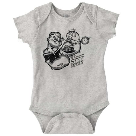 Popeye Sketch Old School Tattoo Style Romper Boys or Girls Infant Baby Brisco Brands 24M
Popeye Sketch Old School Tattoo Style Romper Boys or Girls Infant Baby Brisco Brands 24M