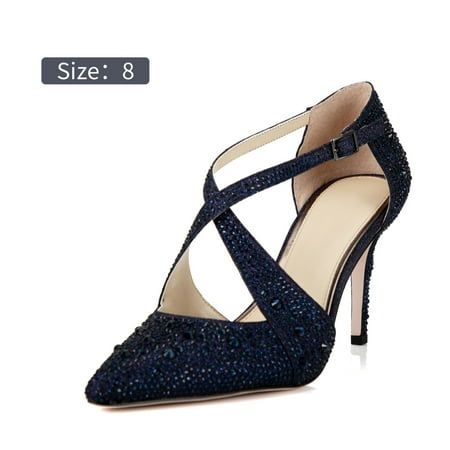 RLCEGAL Lightweight Style Women S Glitter High Heel Ankle Strap Pointed Toe Stiletto Pump Shoes For Prom Party Date Wedding
RLCEGAL Lightweight Style Women S Glitter High Heel Ankle Strap Pointed Toe Stiletto Pump Shoes For Prom Party Date Wedding