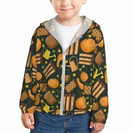 Goofa Autumn Harvest Pumpkin Basket Printed Kids Zip-Up Hoodie Girls Boys UPF50+ Sun Protection Jacket Hooded Cooling Shirt-3 Years
Goofa Autumn Harvest Pumpkin Basket Printed Kids Zip-Up Hoodie Girls Boys UPF50+ Sun Protection Jacket Hooded Cooling Shirt-3 Years