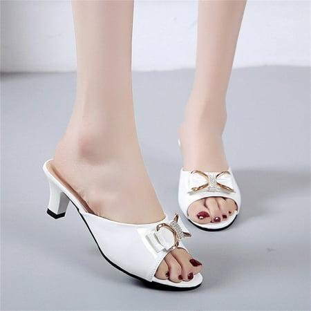 Aayomet Summer Sandals Fashion Spring And Summer Women Sandals Bow Fish Mouth Rhinestones Middle Heel Casual Style White 8.5
Aayomet Summer Sandals Fashion Spring And Summer Women Sandals Bow Fish Mouth Rhinestones Middle Heel Casual Style White 8.5