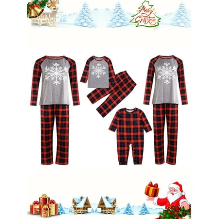 Licupiee Merry Christmas Matching Family Pajamas Sets Women Men Kids Snowflake Printed Plaid Red Sleepwear Set
Licupiee Merry Christmas Matching Family Pajamas Sets Women Men Kids Snowflake Printed Plaid Red Sleepwear Set