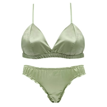 Feiona Women Summer Bras Sets Glossy Underwear Lingerie Set Deep V Thin Pad Bralette Ruffles Panties Intimates Suits
Feiona Women Summer Bras Sets Glossy Underwear Lingerie Set Deep V Thin Pad Bralette Ruffles Panties Intimates Suits