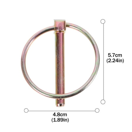 15pcs Lynch Retaining Pin with Ring Heavy Duty Lynch Pin for Farm Tractors