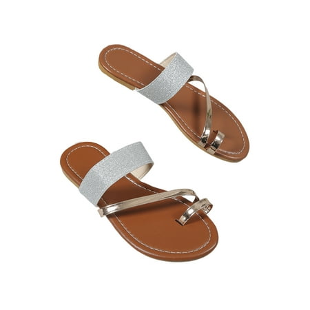 Rotosw Womens Flip-flops Comfort Summer Slippers Beach Flat Slides Non-slip Slip On Casual Shoes Indoor Lightweight Footbeds Silver 8
Rotosw Womens Flip-flops Comfort Summer Slippers Beach Flat Slides Non-slip Slip On Casual Shoes Indoor Lightweight Footbeds Silver 8
