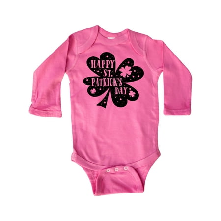 Inktastic Happy St. Patrick s Day Shamrock Silhouette in Black Gift Baby Boy or Baby Girl Long Sleeve Bodysuit
Inktastic Happy St. Patrick s Day Shamrock Silhouette in Black Gift Baby Boy or Baby Girl Long Sleeve Bodysuit