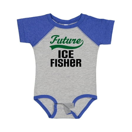 Inktastic Fishing Future Ice Fisher Gift Baby Boy Bodysuit