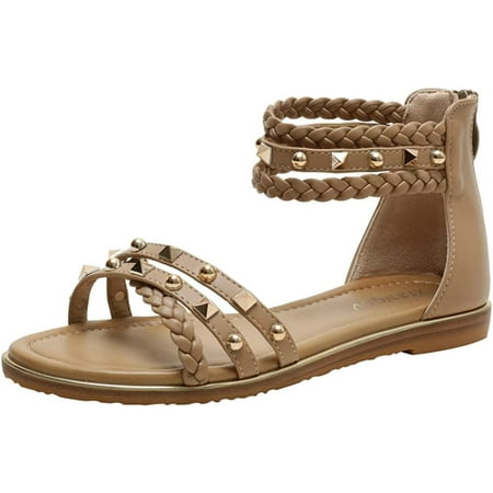 DabuLiu Women s Flat Sandals Summer Open Toe Beach Shoes Fashion Studded Dress Sandals Cute Strappy Vocation Sandal
DabuLiu Women s Flat Sandals Summer Open Toe Beach Shoes Fashion Studded Dress Sandals Cute Strappy Vocation Sandal