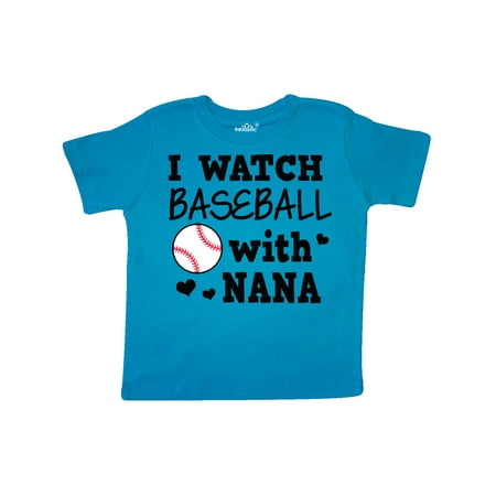 Inktastic I Watch Baseball with My Nana Gift Toddler Boy or Toddler Girl T-Shirt