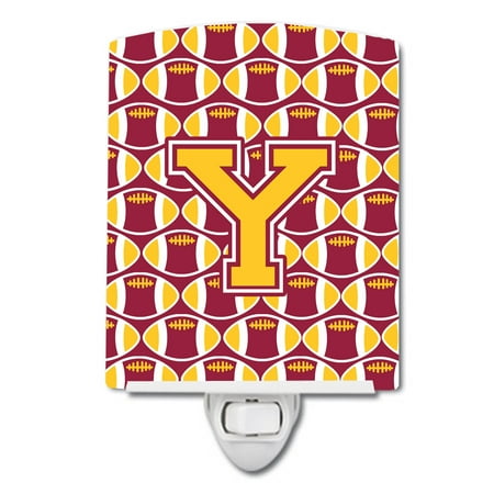 Caroline s Treasures CJ1081-YCNL Letter Y Football Maroon and Gold Ceramic Night Light 6x4x3 multicolor
Caroline s Treasures CJ1081-YCNL Letter Y Football Maroon and Gold Ceramic Night Light 6x4x3 multicolor