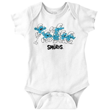 Smurfs Characters Retro Squad Goals Romper Boys or Girls Infant Baby Brisco Brands NB
Smurfs Characters Retro Squad Goals Romper Boys or Girls Infant Baby Brisco Brands NB