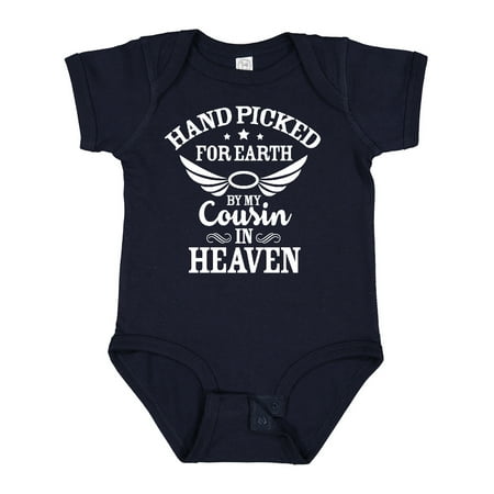 Inktastic Handpicked for Earth by My Cousin in Heaven with Angel Wings Gift Baby Boy or Baby Girl Bodysuit
Inktastic Handpicked for Earth by My Cousin in Heaven with Angel Wings Gift Baby Boy or Baby Girl Bodysuit