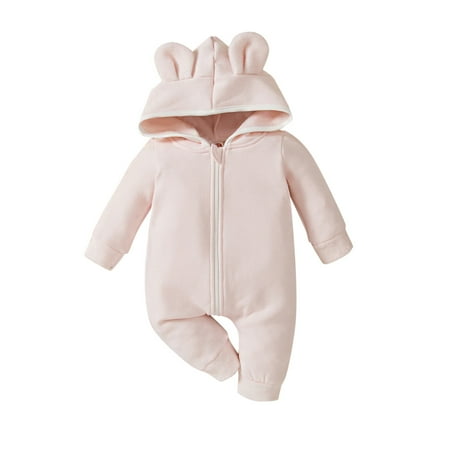 Toddler Kids Girls Boys Cute Soild Long Sleeves Cartoon Ear Hooded Zipper Romper Jumpsuit Outfits 6 Month Old Girls Clothes
Toddler Kids Girls Boys Cute Soild Long Sleeves Cartoon Ear Hooded Zipper Romper Jumpsuit Outfits 6 Month Old Girls Clothes