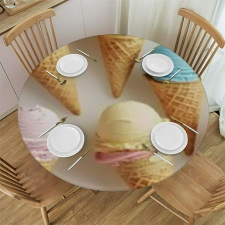 Orinice Ice Cream Cones Round Tablecloth 100% Polyester Table Cloth with Elastic Edge Stain-Resistant Ideal for Indoor and Outdoor Restaurants Weddings Parties 54 -58
Orinice Ice Cream Cones Round Tablecloth 100% Polyester Table Cloth with Elastic Edge Stain-Resistant Ideal for Indoor and Outdoor Restaurants Weddings Parties 54 -58