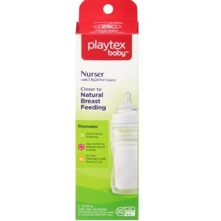 6 Pack - Playtex Nurser Drop-Ins Liners Premium 8-10 oz BPA-Free Bottle 1 ea