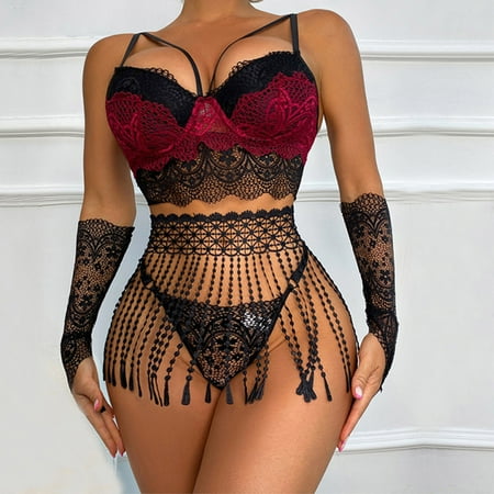 Hesxuno Womens Conjoined Body Lace Steel Ring Sexy Suit Sexy Lingerie Taste Underwear Set
Hesxuno Womens Conjoined Body Lace Steel Ring Sexy Suit Sexy Lingerie Taste Underwear Set
