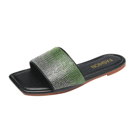 Fashion Spring And Summer Women Slippers Color Rhinestone Flat Open Toe Slippers Large Size Heated Slippers Women Giraffe Slippers for Women Womens Ballerina Slippers with Non Slip Soles Womens Memory
Fashion Spring And Summer Women Slippers Color Rhinestone Flat Open Toe Slippers Large Size Heated Slippers Women Giraffe Slippers for Women Womens Ballerina Slippers with Non Slip Soles Womens Memory