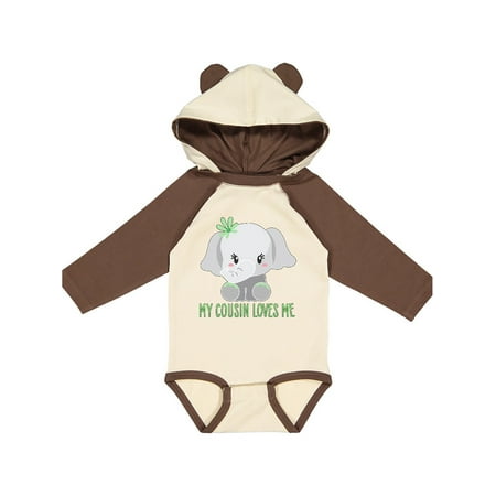 Inktastic My Cousin Loves Me- cute elephant Gift Baby Boy or Baby Girl Long Sleeve Bodysuit
Inktastic My Cousin Loves Me- cute elephant Gift Baby Boy or Baby Girl Long Sleeve Bodysuit
