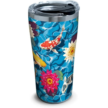 Koi Fish 20 oz Stainless Steel Tumbler with lid