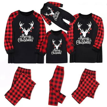 Guvpev Family Matching Christmas Pajamas 2pcs Set Xmas Tree Elk Tops Plaid Pants Sleepwear Nightwear for Men Women Kid Baby
Guvpev Family Matching Christmas Pajamas 2pcs Set Xmas Tree Elk Tops Plaid Pants Sleepwear Nightwear for Men Women Kid Baby