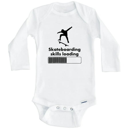 Skateboarding Skills Loading Funny Skateboard One Piece Baby Bodysuit (Long Sleeve) 6-9 Months White
Skateboarding Skills Loading Funny Skateboard One Piece Baby Bodysuit (Long Sleeve) 6-9 Months White