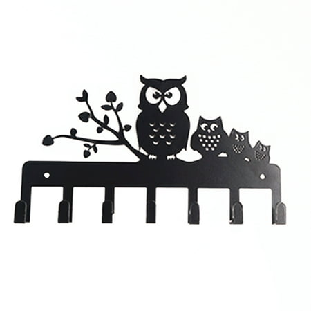 Sukalun Keys Holder for Wall | Wrought Iron Hooks Rack | Vintage Owl Keys Hook Wall Mount Home Decor Key Hanger Decorative with 7 Hooks
Sukalun Keys Holder for Wall | Wrought Iron Hooks Rack | Vintage Owl Keys Hook Wall Mount Home Decor Key Hanger Decorative with 7 Hooks