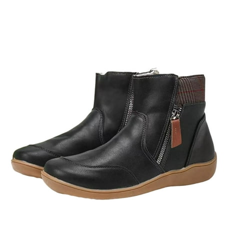 Womens Low-top Ankle Boots Contrast Color Stitching Flat-heeled Viscose Shoes Round Toe Snow Boots Summer Winter Cowboy Boots Shoes Cowgirl Western Trendy Hiking Work Boots for Rain Snow Weather
Womens Low-top Ankle Boots Contrast Color Stitching Flat-heeled Viscose Shoes Round Toe Snow Boots Summer Winter Cowboy Boots Shoes Cowgirl Western Trendy Hiking Work Boots for Rain Snow Weather