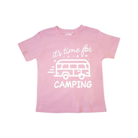 

Inktastic It s Time For Camping with Camper Gift Toddler Boy or Toddler Girl T-Shirt