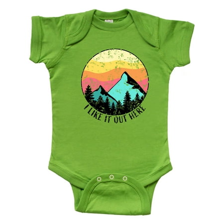 Inktastic I Like it Out Here Mountains at Sunset Distressed Gift Baby Boy or Baby Girl Bodysuit
Inktastic I Like it Out Here Mountains at Sunset Distressed Gift Baby Boy or Baby Girl Bodysuit