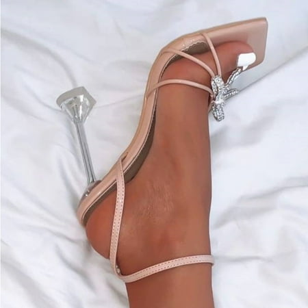 Women s Open Toe High Heels Ankle Strap Rhinestone Stilettos Bowknots Wedding Sandals
Women s Open Toe High Heels Ankle Strap Rhinestone Stilettos Bowknots Wedding Sandals