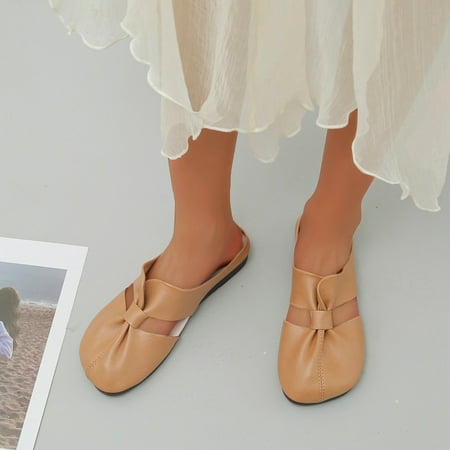 Christmas Ladies Fashion Leather Surface Solid Color Half Slippers Soft Sole Flat Casual Shoes
Christmas Ladies Fashion Leather Surface Solid Color Half Slippers Soft Sole Flat Casual Shoes