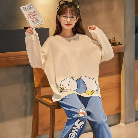 QWZNDZGR Autumn New Pure Cotton Floral Women Pajama Sets Pyjamas Plaid Sleepwear kawaii Girl Loungewear Pijama Mujer Night Suits Homewear
QWZNDZGR Autumn New Pure Cotton Floral Women Pajama Sets Pyjamas Plaid Sleepwear kawaii Girl Loungewear Pijama Mujer Night Suits Homewear