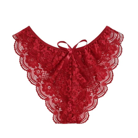 wendunide womens underwear New Sexy Fashion Lace Lingerie Underwear Lace Bow Pants Lace Low Waist Underwear Women s Panties Wine Red XL
wendunide womens underwear New Sexy Fashion Lace Lingerie Underwear Lace Bow Pants Lace Low Waist Underwear Women s Panties Wine Red XL