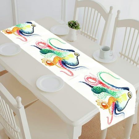 ABPHQTO Colorful Octopus Table Runner Placemat Tablecloth For Home Decor 14x72 Inch
ABPHQTO Colorful Octopus Table Runner Placemat Tablecloth For Home Decor 14x72 Inch