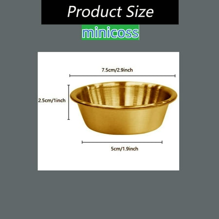 10Pack Stainless Steel Sauce Dish Seasoning Dishes Premium Sushi Dipping Bowl Saucers Metal Ramekins Mini Appetizer Plates Individual Condiment Sauce Cups
10Pack Stainless Steel Sauce Dish Seasoning Dishes Premium Sushi Dipping Bowl Saucers Metal Ramekins Mini Appetizer Plates Individual Condiment Sauce Cups