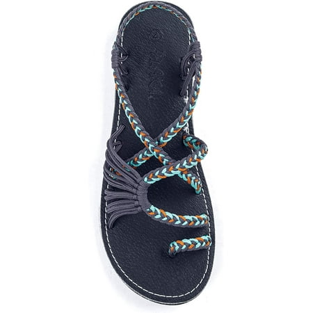 Flat Sandals for Women Palm Leaf