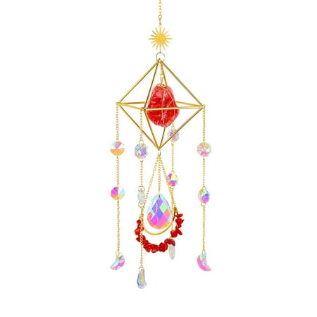 Crystal Suncatcher with Prisms for Colorful Catcher Decor Rainbow Maker Pendant Ornament
Crystal Suncatcher with Prisms for Colorful Catcher Decor Rainbow Maker Pendant Ornament