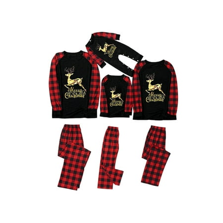 Avamo 2PCS Matching Family Pajamas Sets Christmas PJ s Letter Print Top and Plaid Pants Sleepwear Loungewear Loose Outfits Set Holiday Party Wear
Avamo 2PCS Matching Family Pajamas Sets Christmas PJ s Letter Print Top and Plaid Pants Sleepwear Loungewear Loose Outfits Set Holiday Party Wear
