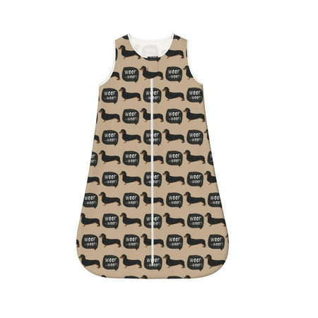 Fotbe Dachshund Dog Woof Pattern Sleep Sack - Baby Wearable Blanket with Zipper Extra Soft Cotton Sleeveless Sleeping Bag for Infants-X-Large
Fotbe Dachshund Dog Woof Pattern Sleep Sack - Baby Wearable Blanket with Zipper Extra Soft Cotton Sleeveless Sleeping Bag for Infants-X-Large