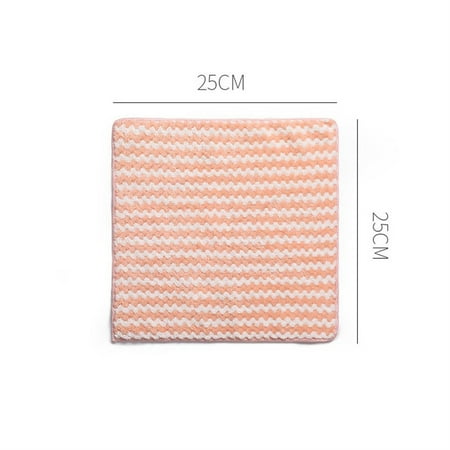 5Pcs Striped Dishwashing Towel Kitchen Cleaning Rag Absorbent Cloth Microfiber 25*25CM
5Pcs Striped Dishwashing Towel Kitchen Cleaning Rag Absorbent Cloth Microfiber 25*25CM