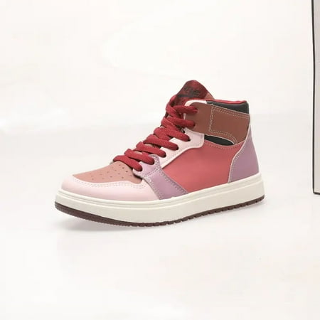Women‘s Color-block High Top Lace-up Skate Shoes Soft Sole Casual Sports Shoes
Women‘s Color-block High Top Lace-up Skate Shoes Soft Sole Casual Sports Shoes
