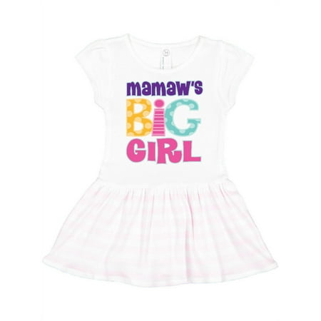 Inktastic Mamaw s Big Girl Gift Toddler Girl Dress 
Inktastic Mamaw s Big Girl Gift Toddler Girl Dress
