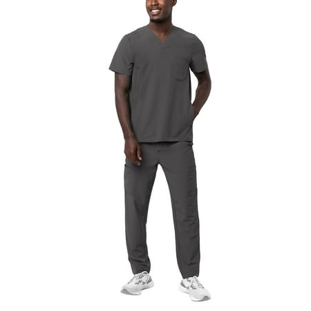 Adar Addition Go-Everyday Scrub Set For Men - Stylish Scrub Top & Cargo Scrub Pants