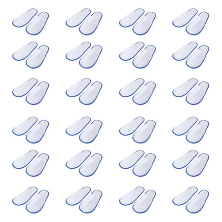 24 Pairs Disposable Slippers Non-slip Slippers Comfortable Thickened Slippers For Hotel (White and Blue)
24 Pairs Disposable Slippers Non-slip Slippers Comfortable Thickened Slippers For Hotel (White and Blue)