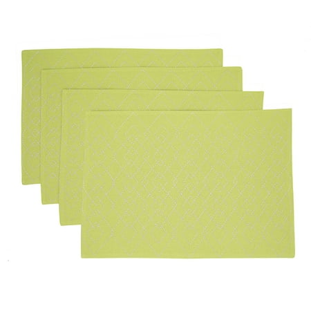 Fennco Styles Maxson Stitched Diamond Design Placemat-Set of 4 (Pistachio 13 x19 Placemat-Set of 4)
Fennco Styles Maxson Stitched Diamond Design Placemat-Set of 4 (Pistachio 13 x19 Placemat-Set of 4)