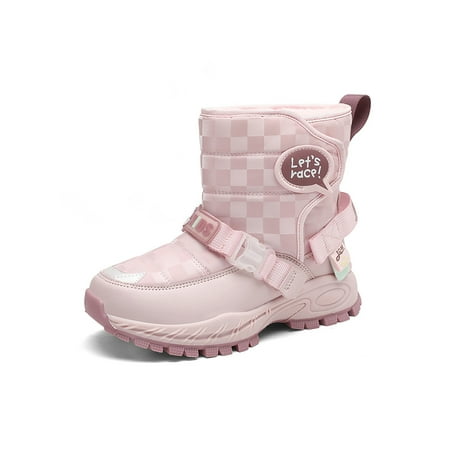 Lacyhop Girls Warm Shoes Comfort Snow Boots Plush Lined Winter Boot Outdoor Casual Hiking Breathable Mid Calf Pink 12C
Lacyhop Girls Warm Shoes Comfort Snow Boots Plush Lined Winter Boot Outdoor Casual Hiking Breathable Mid Calf Pink 12C